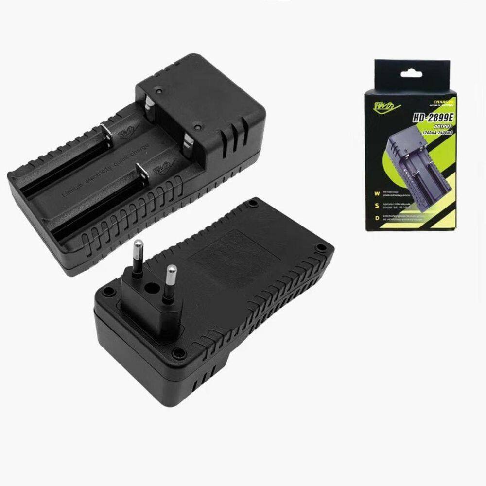 Carregador Duplo + 4 Baterias 16340 Cr123A Recarregável