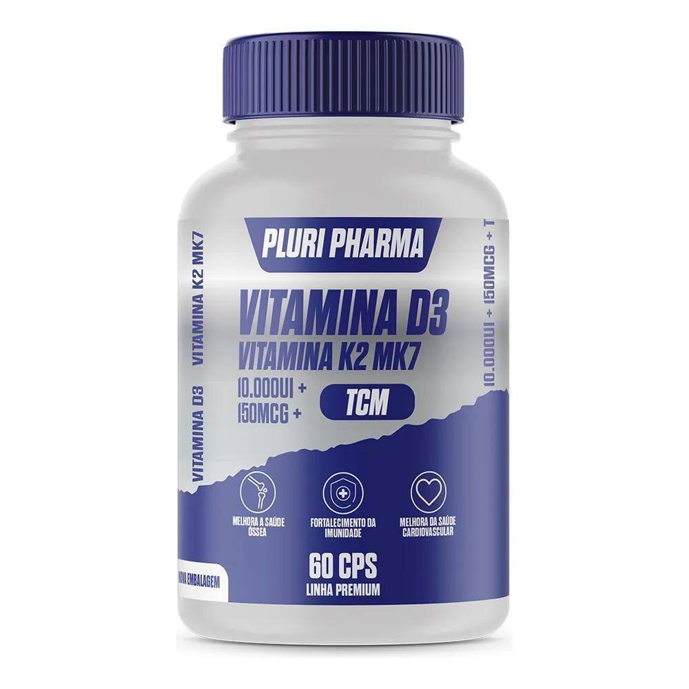 2X Vitamina D3 10.000Ui + Vitamina K2 Mk7 150Mcg C/60 Cápsul