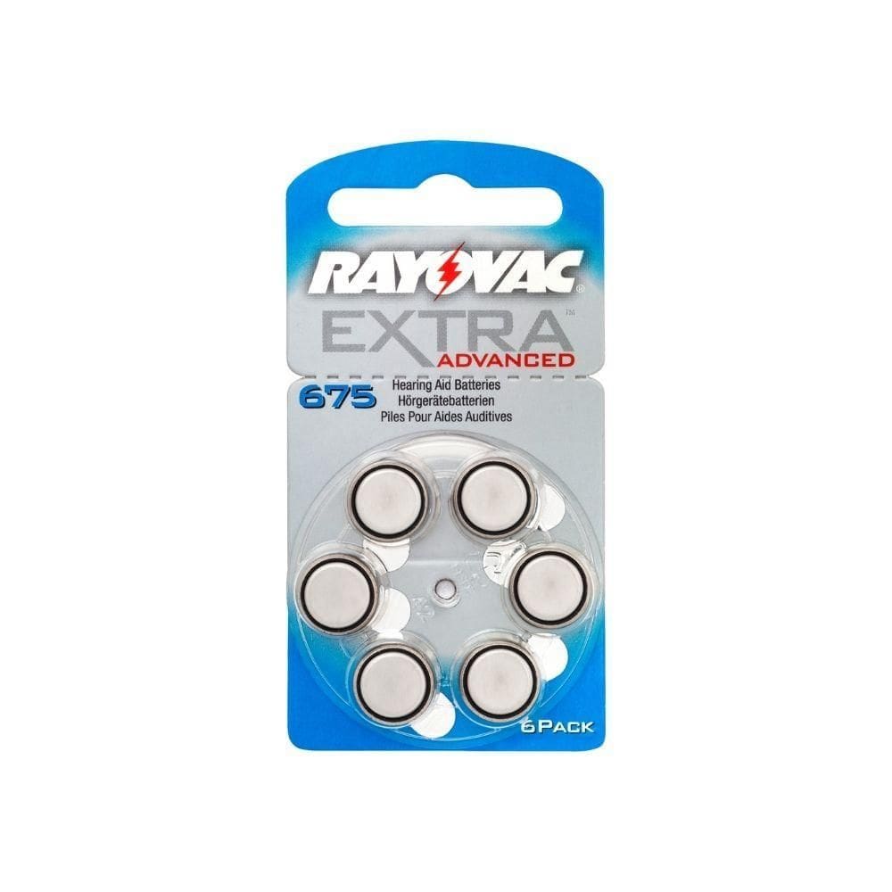 Pilha Auditiva Rayovac Implante Coclear Tamanho 675 Com...