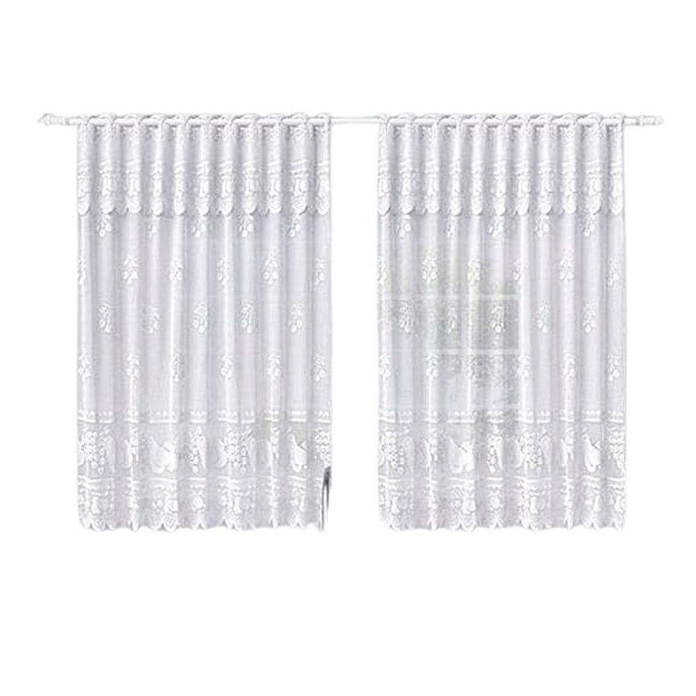 Cortina Cozinha Renda Toscana Bando 2,00X1,50 Alt