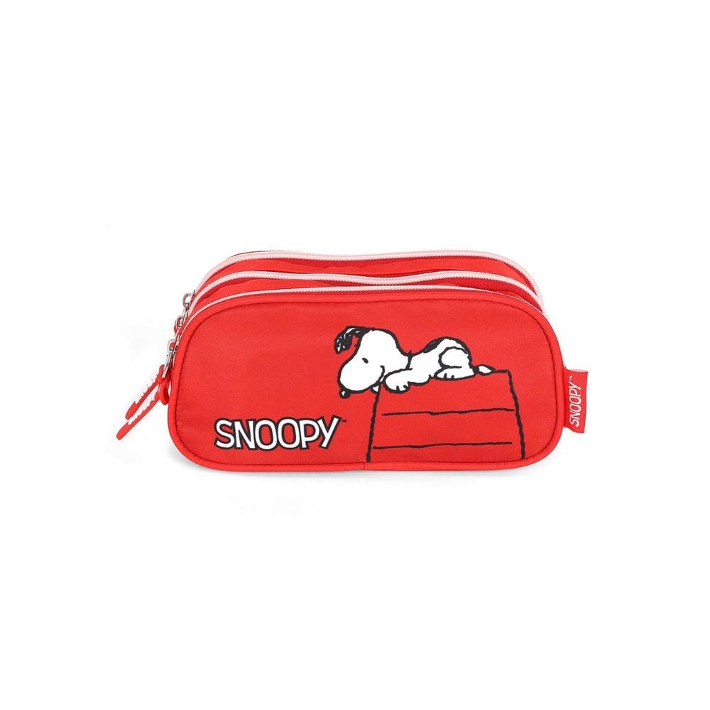 Estojo Snoopy Vermelho - Luxcel