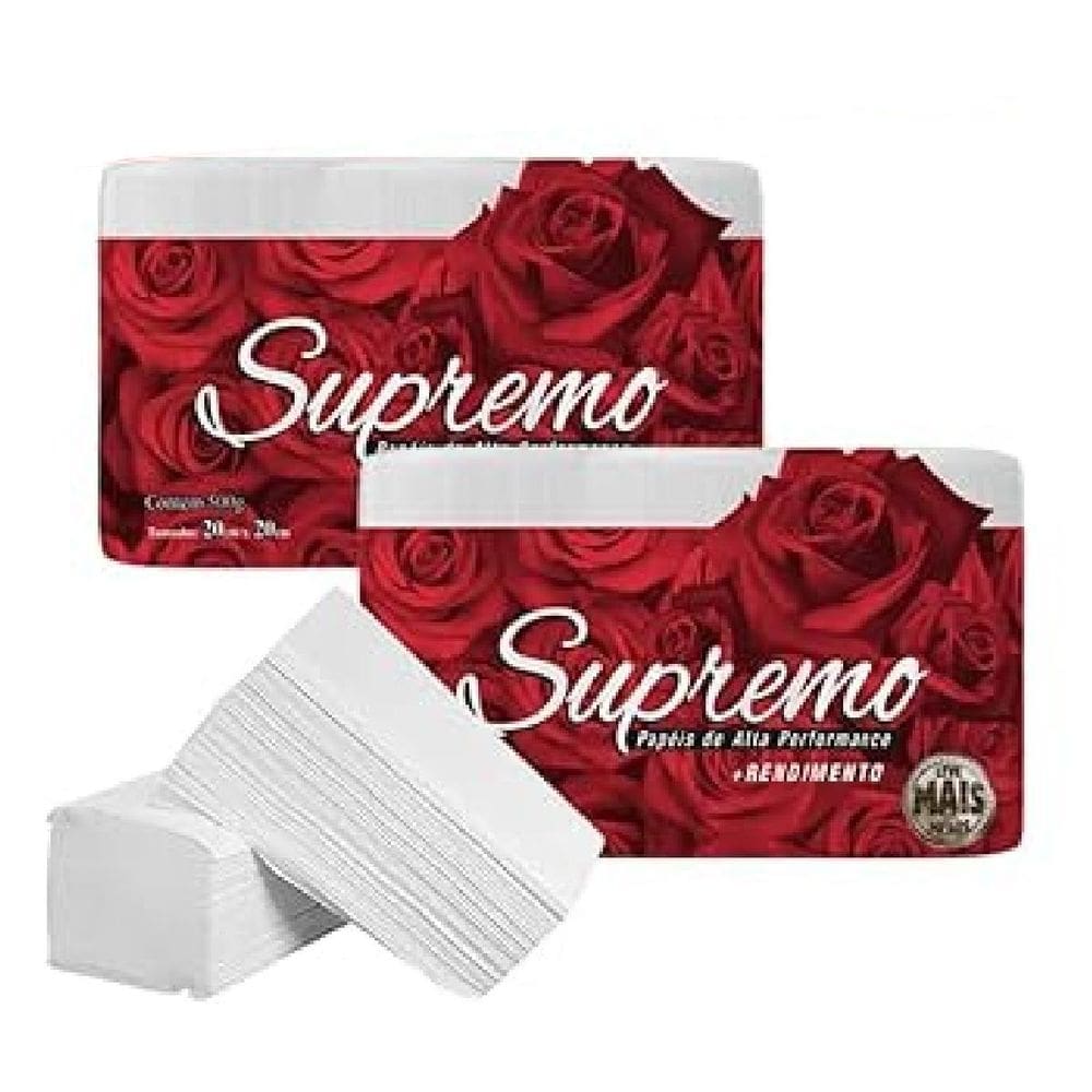 Papel Toalha 2000 Fls Interfolha Branco 100% Virgem Supremo