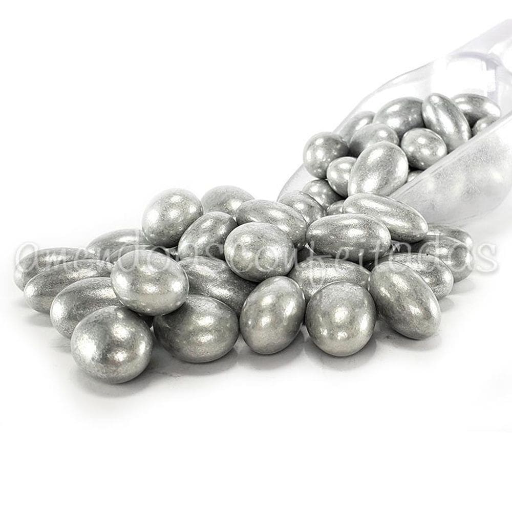 Amêndoas Confeitadas Prata 1Kg