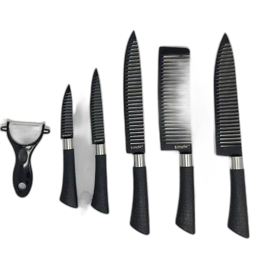 Kit 6 Facas Aço Churrasco