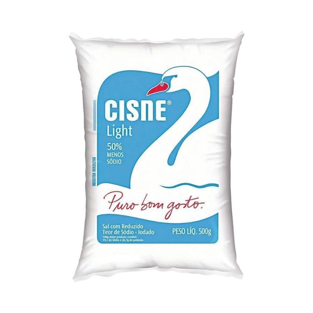 Sal Refinado Light 50% Menos Sódio Cisne 500G