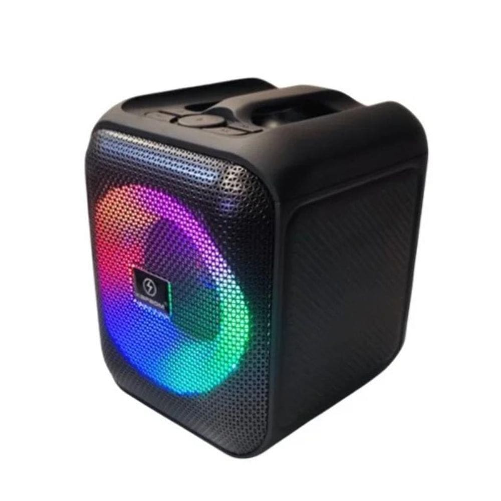 Caixinha Caixa Som Grande Pequena Usb Preta Amplificada