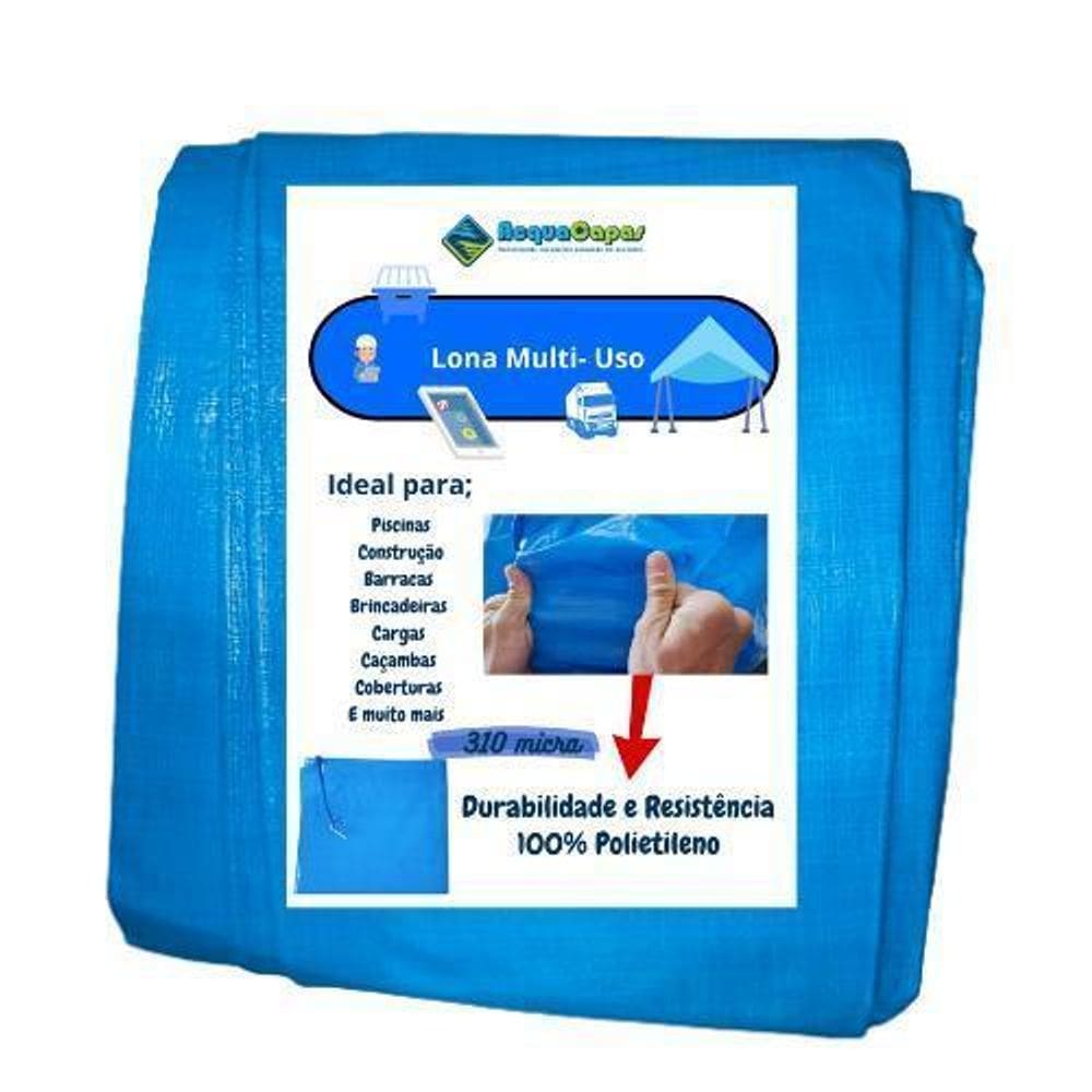 Lona Polietileno 7X4 Grossa 300 Micras Multiuso Impermeável
