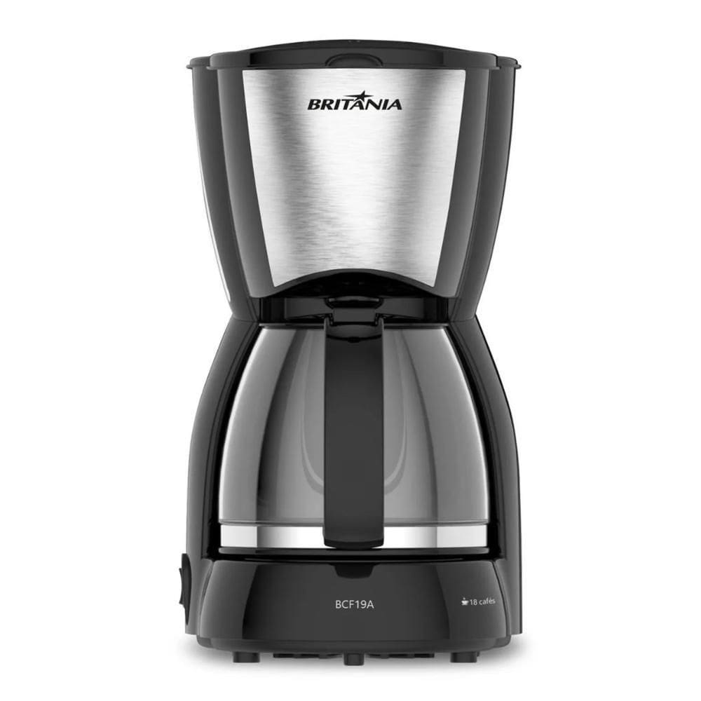Cafeteira Britania Bcf32A Inox Com Jarra De Vidro 220V