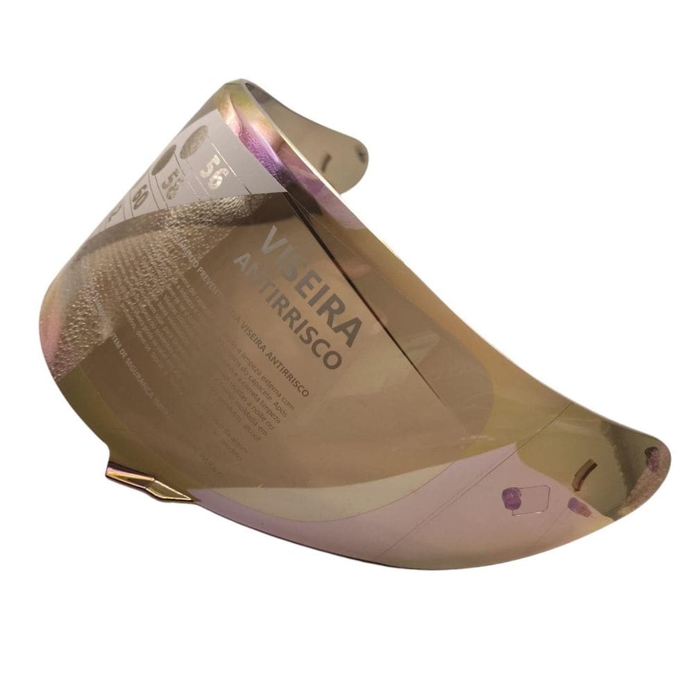 Viseira Capacete Helt New Race Antirisco Camaleão