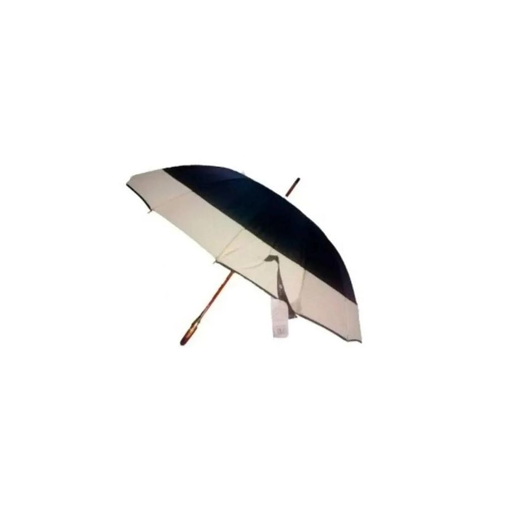 Guarda Chuva 16 Varetas Cabo Madeira 115Cm Grande Preto