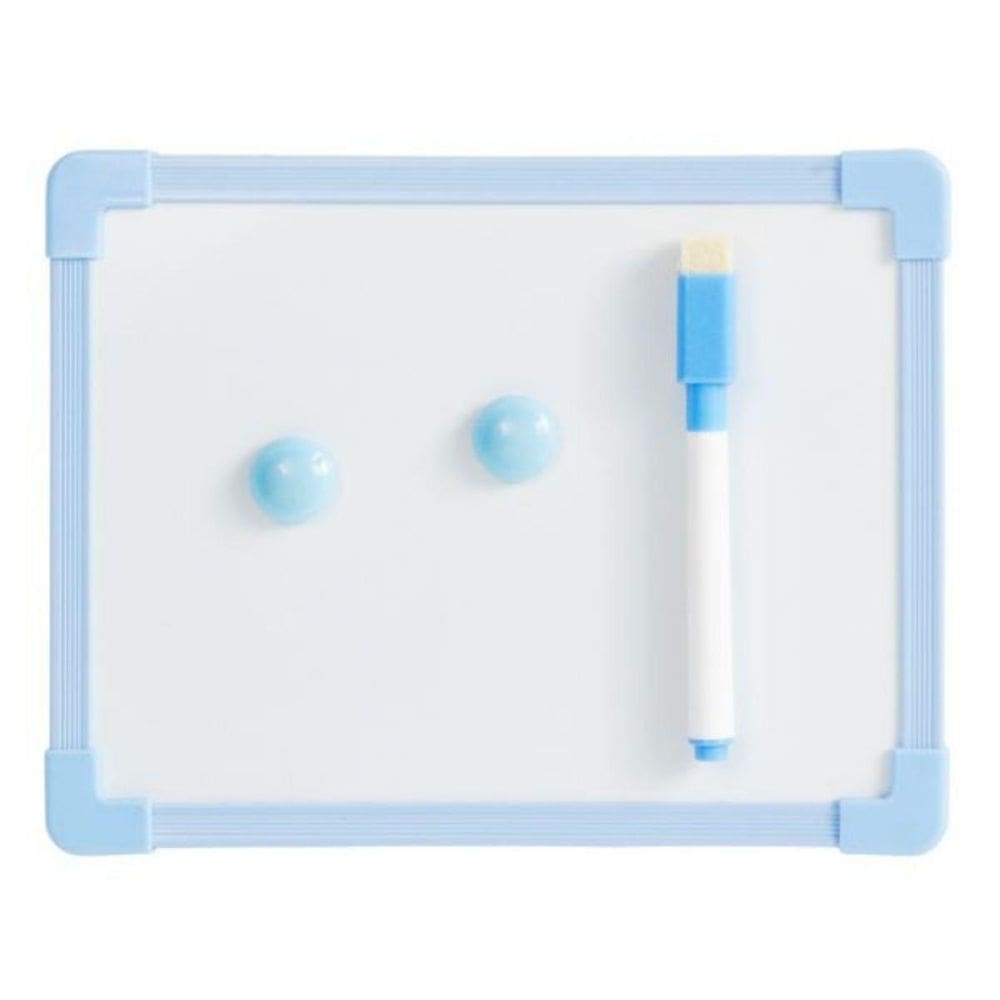 Quadro Lousa Branca 20Cmx15Cm Com Caneta Apagador Azul