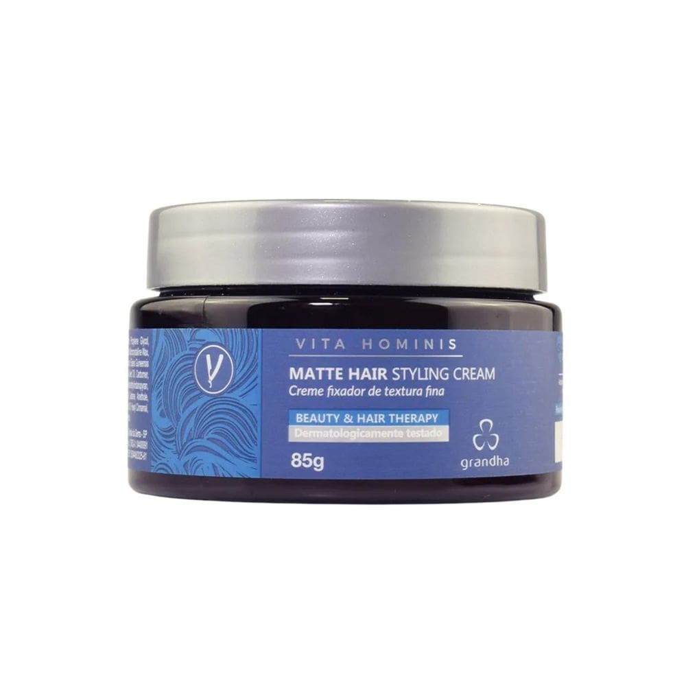 Creme Fixador Matte Hair Styling Cream Vita Hominis 85G