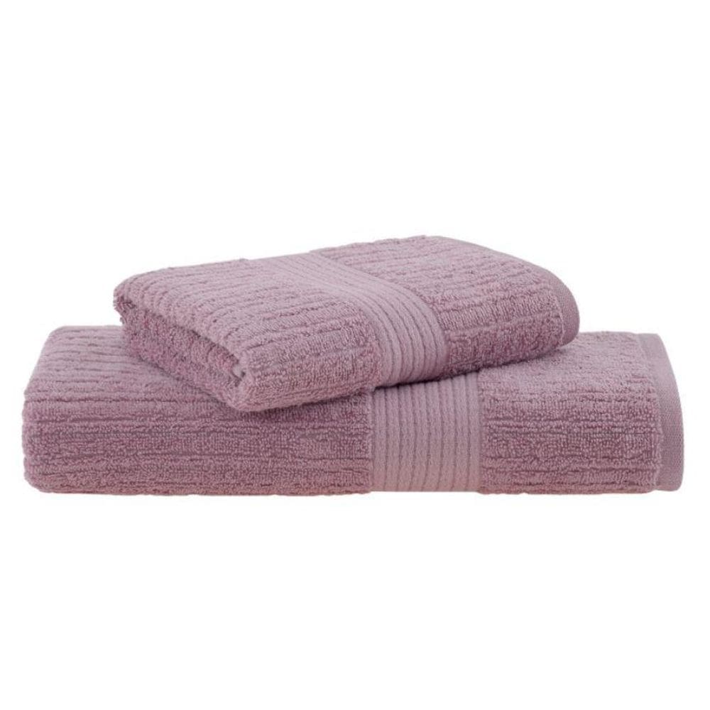 Toalha De Banho E Rosto Fio Penteado Canelado Buddemeyer