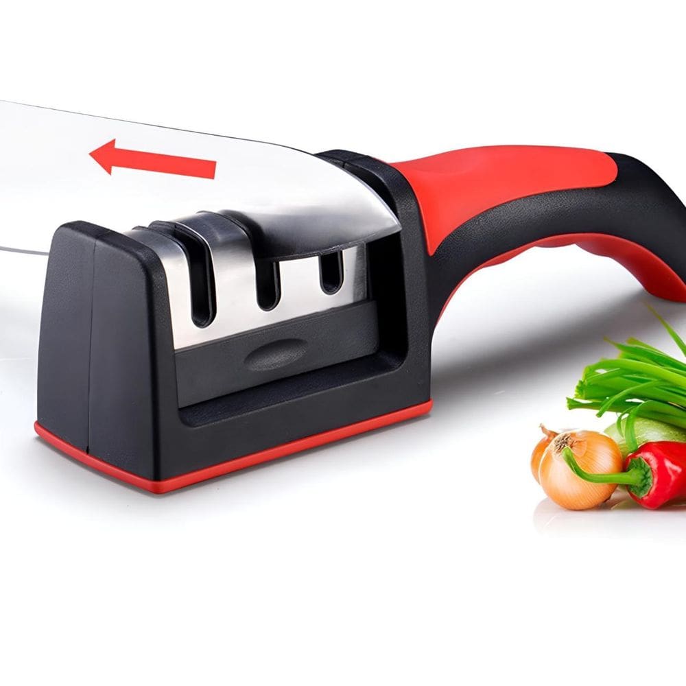 Afiador E Amolador De Facas E Tesouras 3 Pedras Utilidades