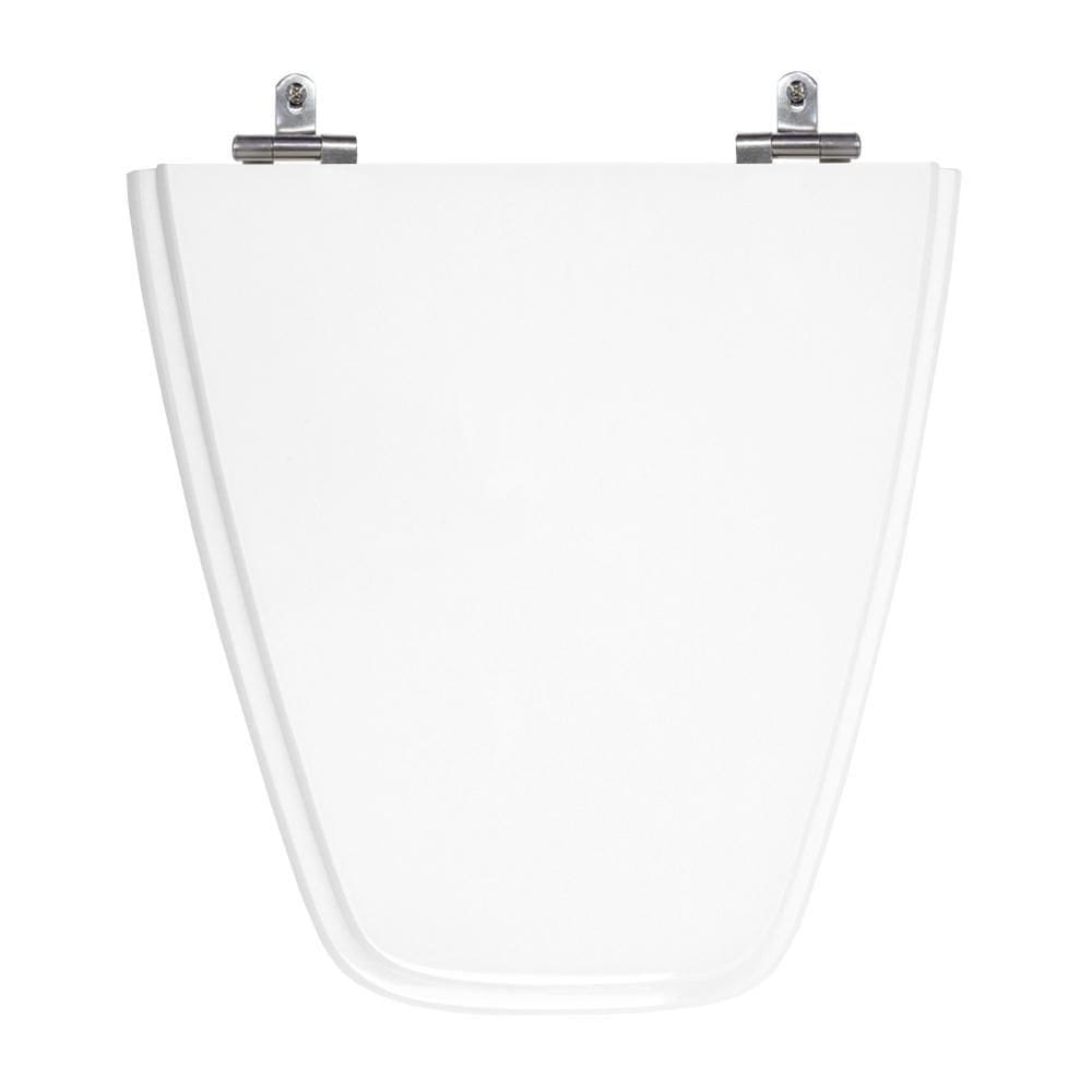 Assento Laqueado Plaza Branco Tampa Ideal Standard Mdf Bone