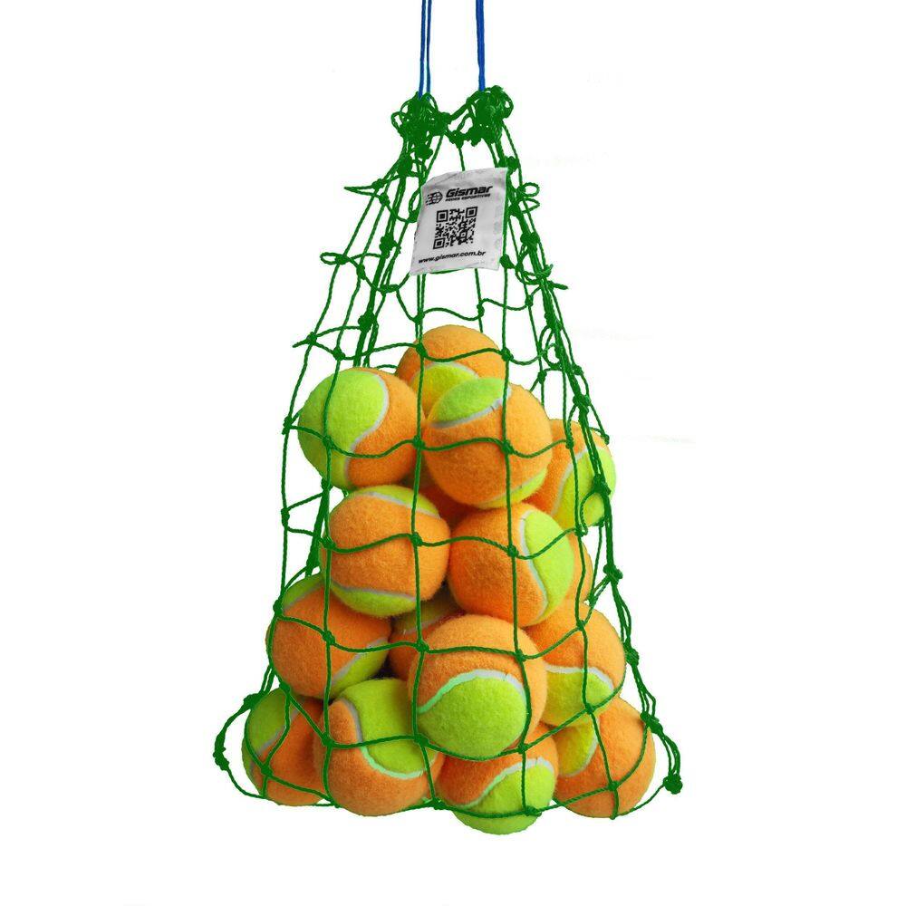 Saco Para Até 20 Bolas De Beach Tennis Ou Tênis Verde