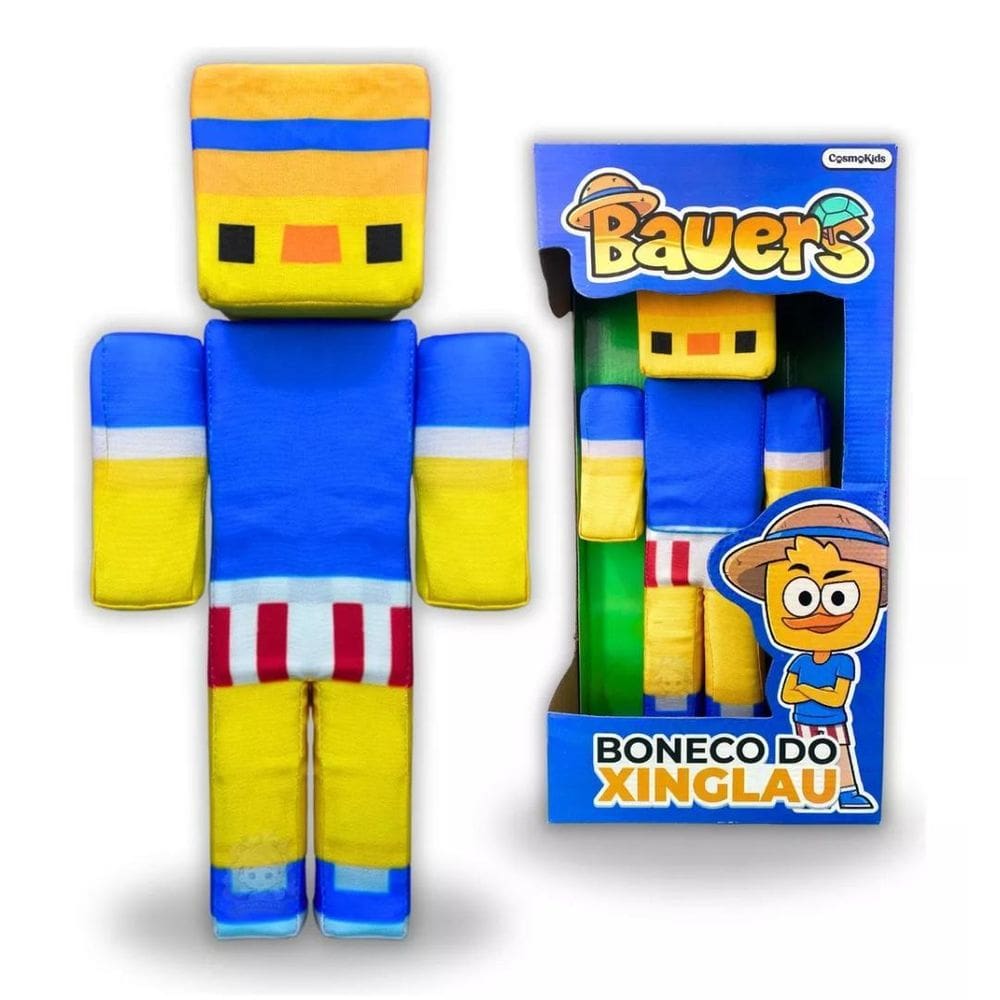 Boneco Pelucia Bauers Xinglau Articulado 32Cm Youtuber