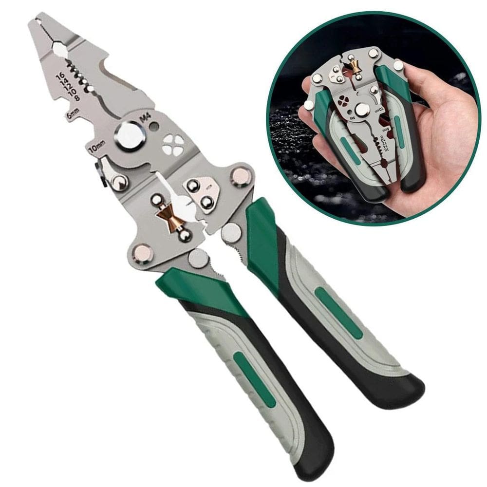 Alicate Eletricista Multiuso Dobrável Cortador Descascador