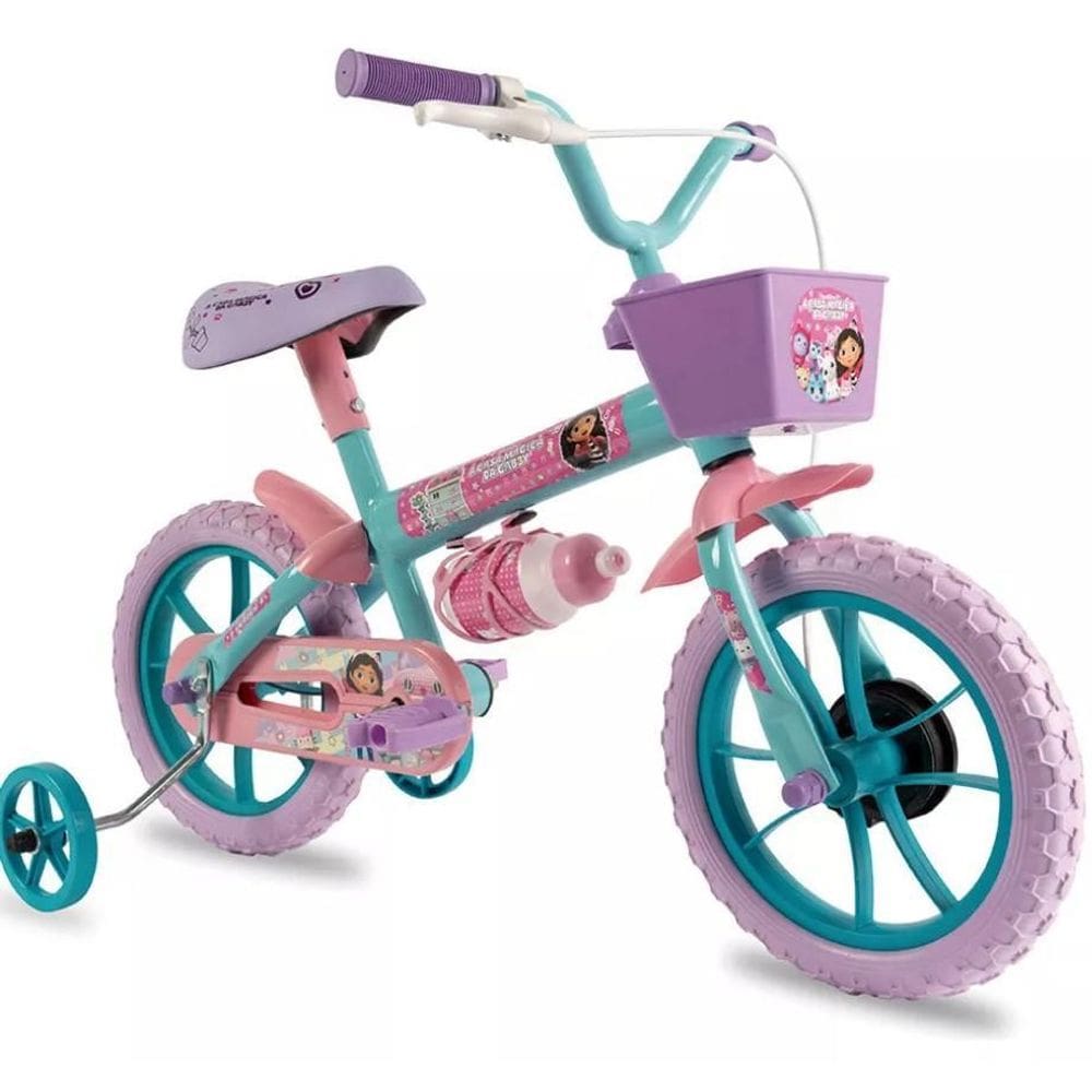 Bicicleta Infantil Casa Magica Da Gabby Aro 12 Verden 10510