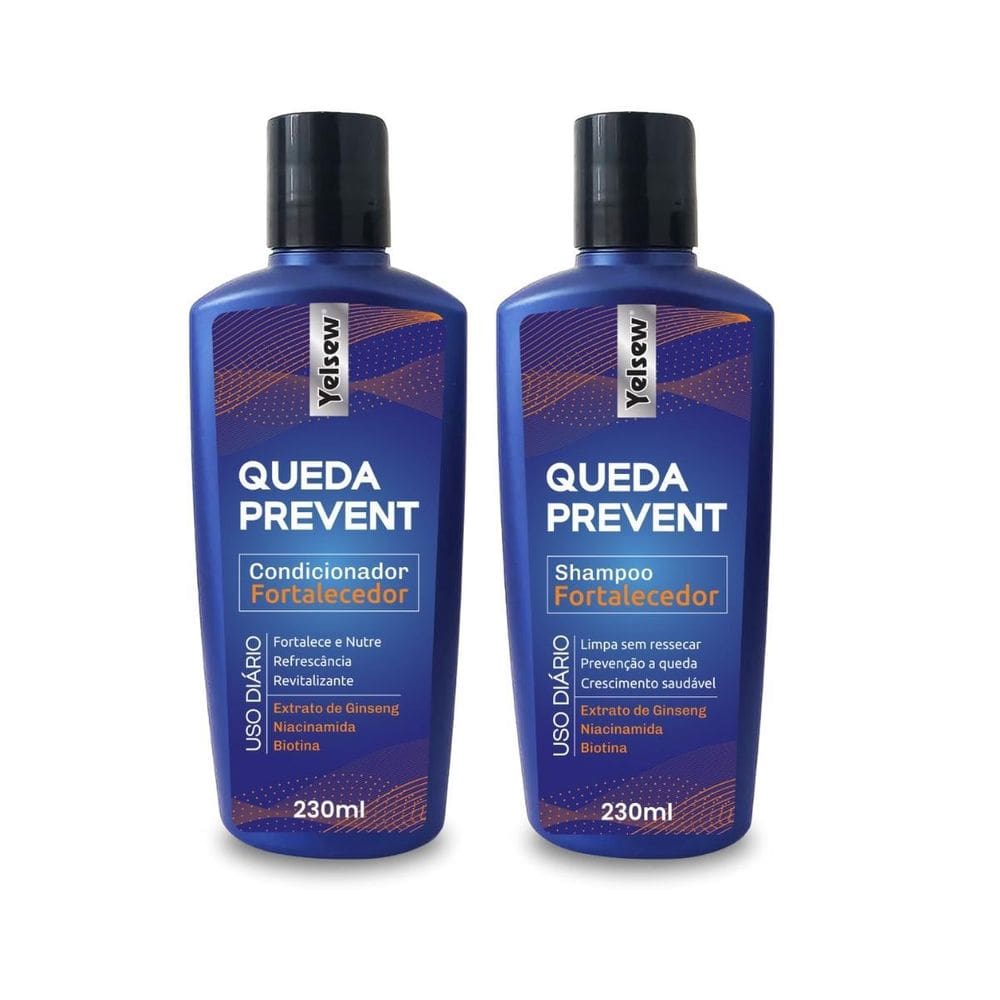 Shampoo + Condicionador Anti Queda Refrescante 230Ml Yelsew