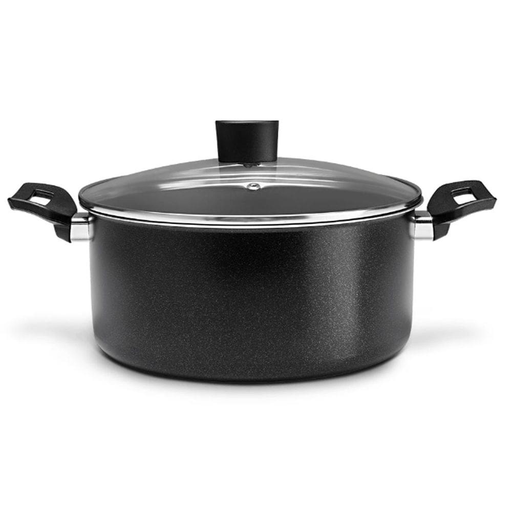 Caçarola Ebony Antiaderente Pro Flon 20Cm 2,5L Preta Brinox