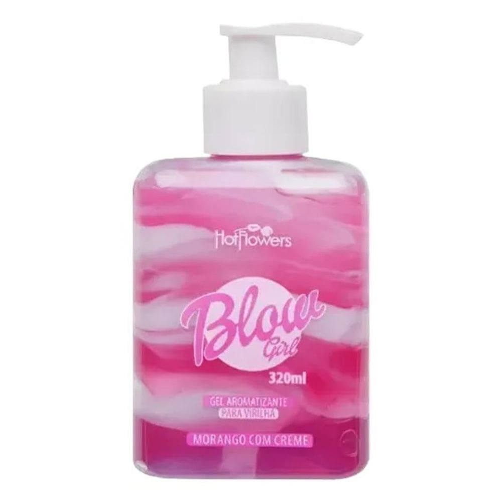 Blow Girl Gel Aromatizante Morango Com Creme 320Ml