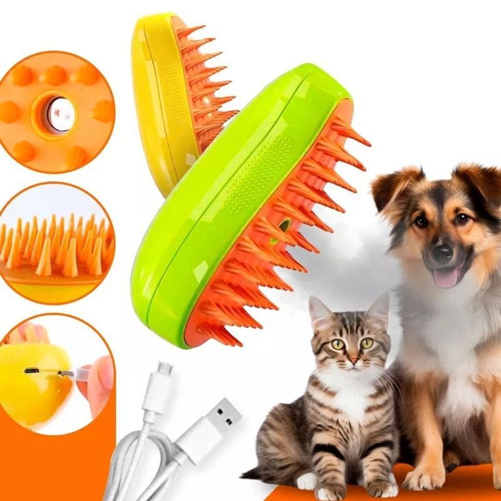Escova Vapor Tira Pelo Pet Recarregavel