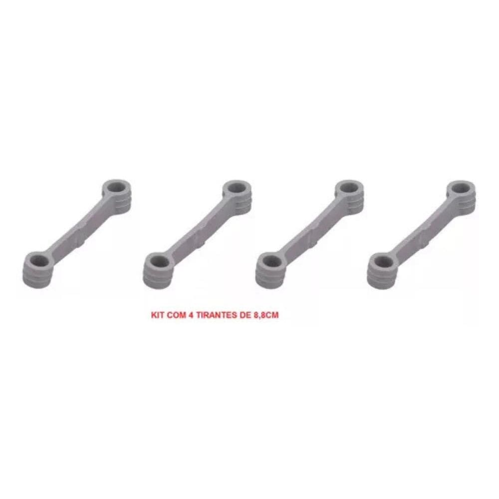 4 Tirantes Cinza Para Brastemp Consul 11/12/14/15 Kg 9Cm