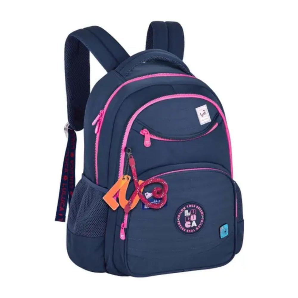 Mochila De Costas Azul Luluca Lu24635