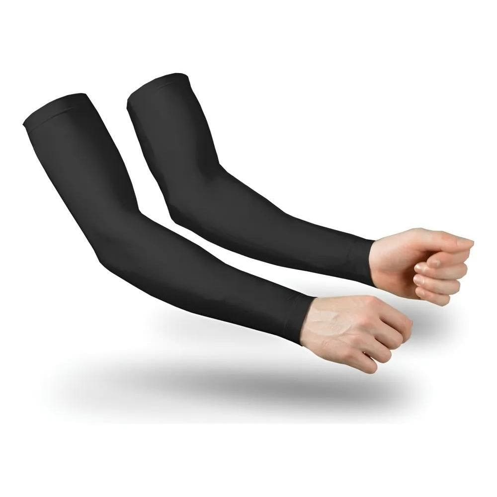 Manguito Mangas Protetor De Braço Térmico Malha Prote Cinza