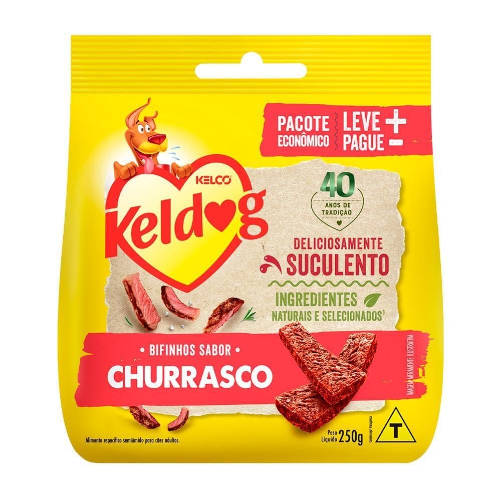 Bifinho Keldog Criadores Para Cães Sabor Churrasco 250G