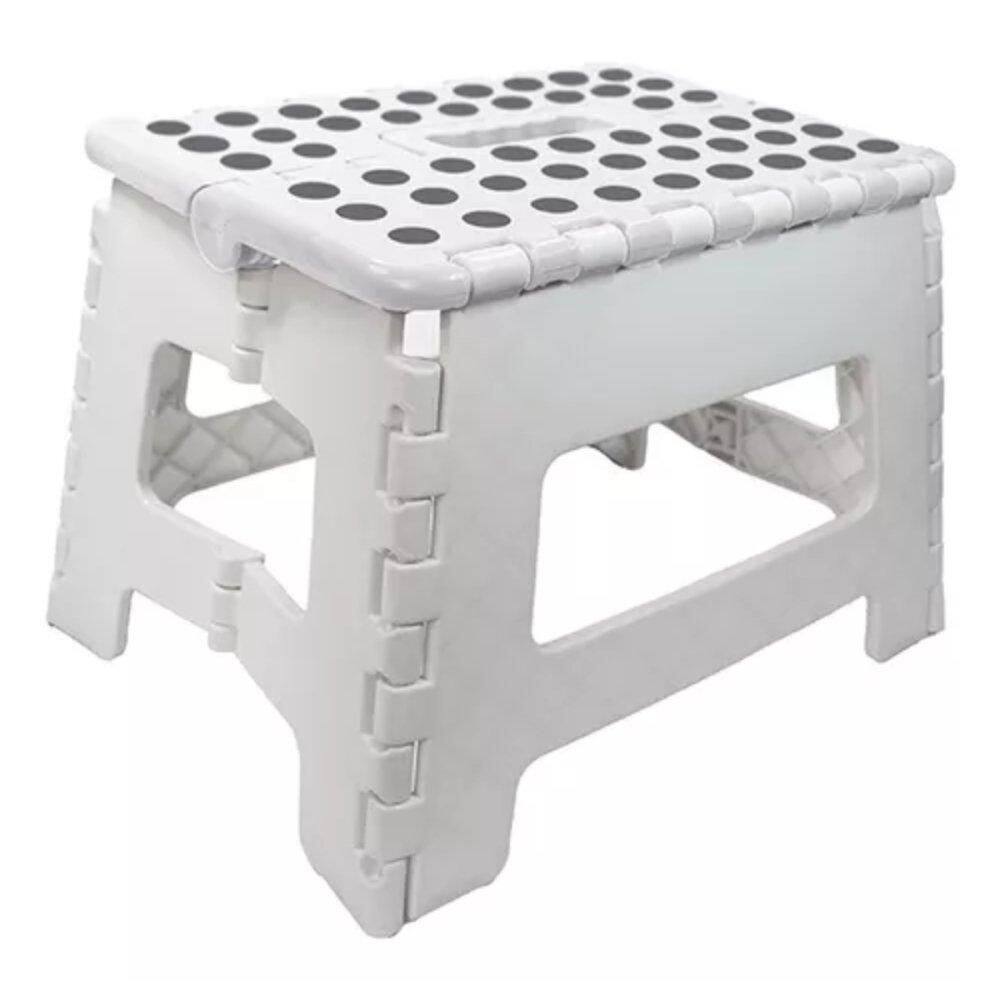 Banqueta Multiuso Retrátil Branca - 150Kg