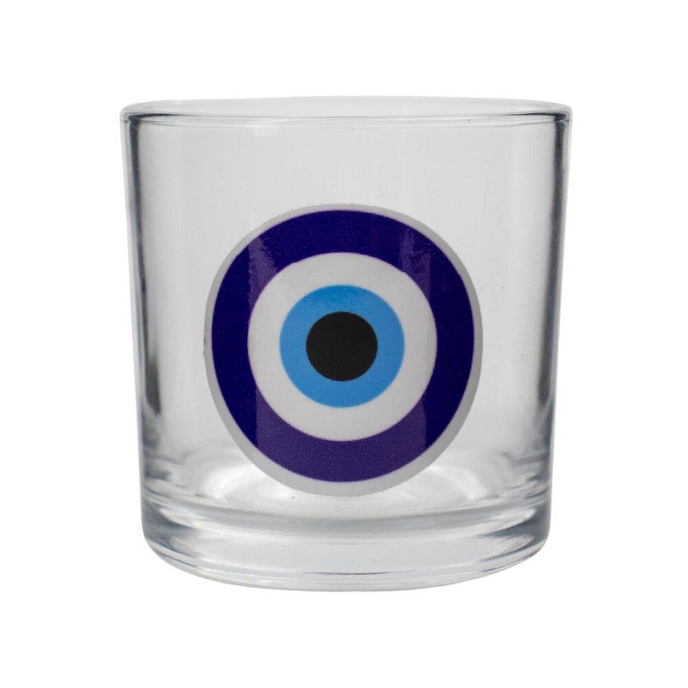 Copo De Whisky Vidro Olho Grego 300 Ml