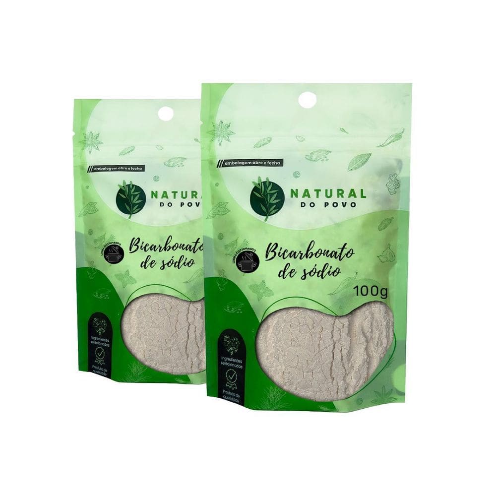 Bicarbonato De Sódio 100% Natural Kit 2 Pouch 100G