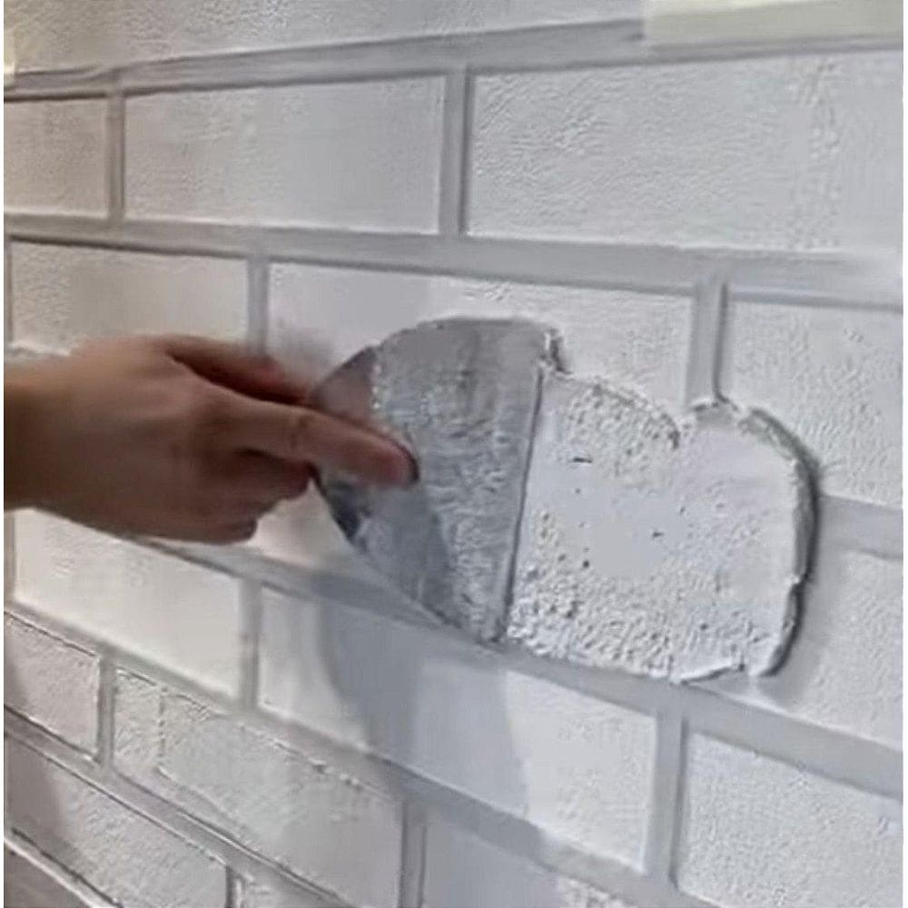 Stencil De Parede Revestimento Tijolinho Criativo 60Cmx60Cm