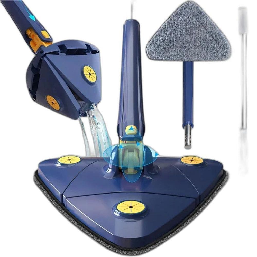 Mop Triangular Limpeza Esfregão Triangulo Ajustável
