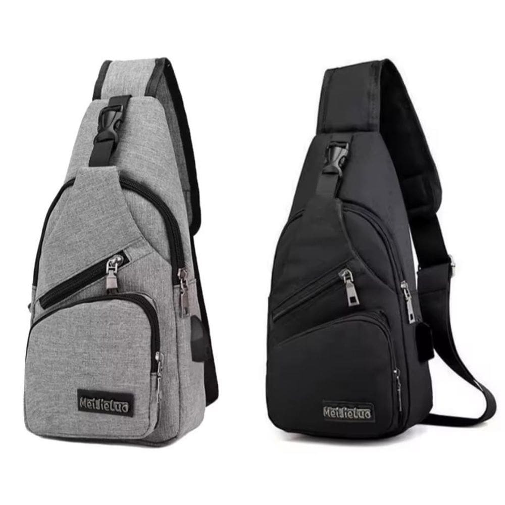 Bolsa Ombro Masculina Mochila Anti-Roubo Ombro Entrada