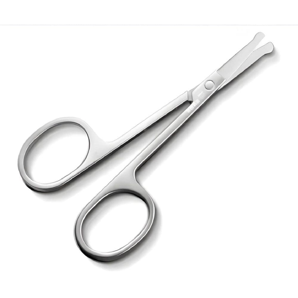 Tesoura Sem Ponta Para Aparar Pelos Do Nariz, Barba, Bigode