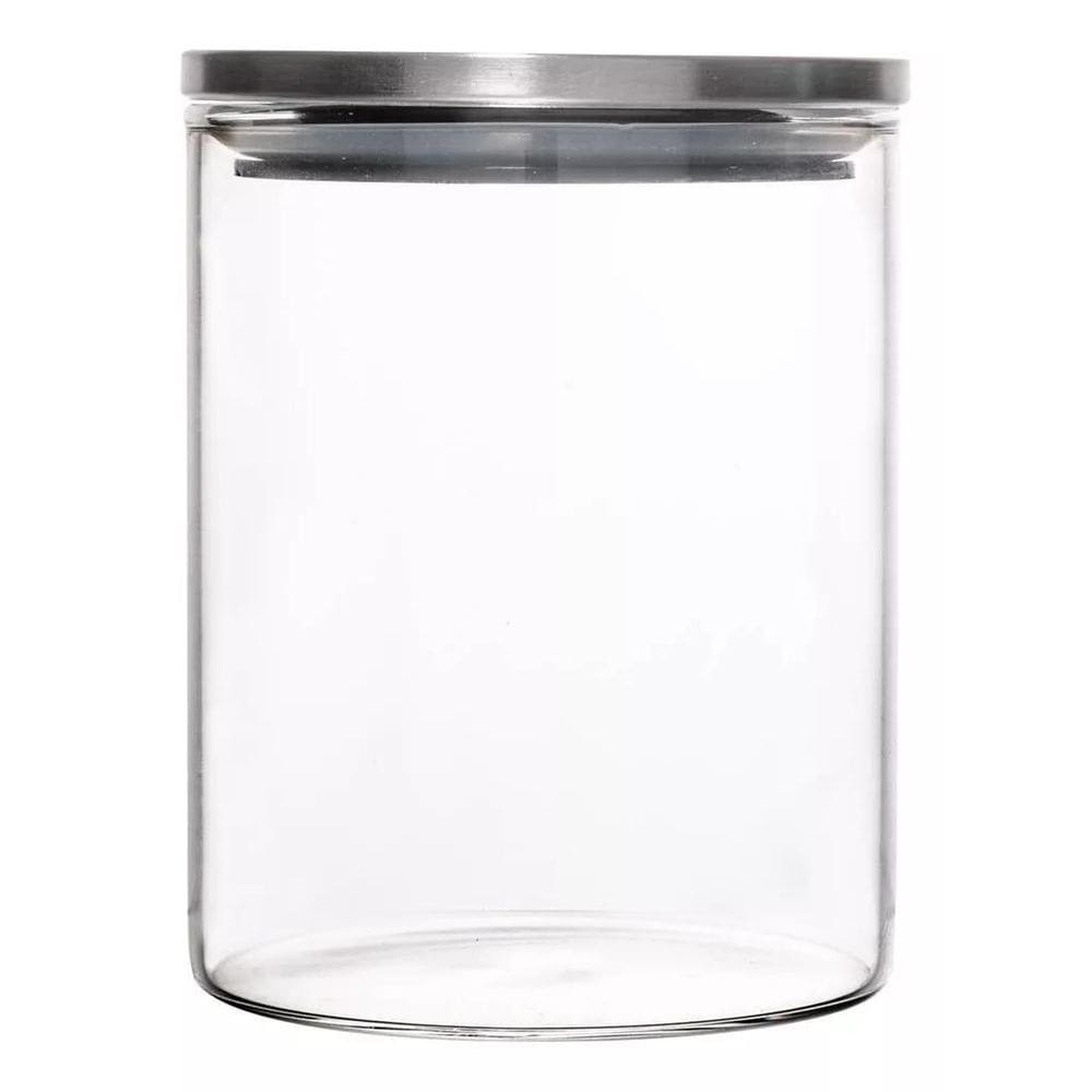 Pote Hermetico De Vidro Com Tampa Em Metal 350Ml