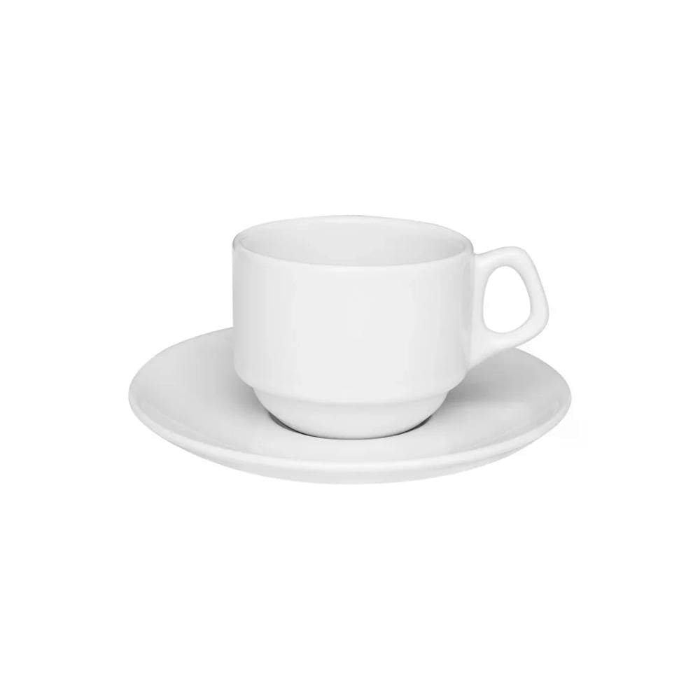 Xícara de Chá e Pires Empilha 200ml Hotel Restaurante Oxford