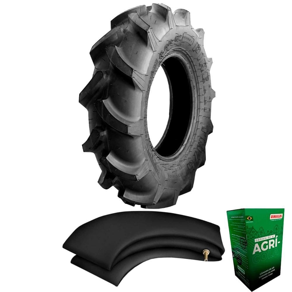 Kit Pneu Microtrator Tobata Tam1400 Gn18 Master 600-12 Tt 6R-1 Tm75 Pirelli