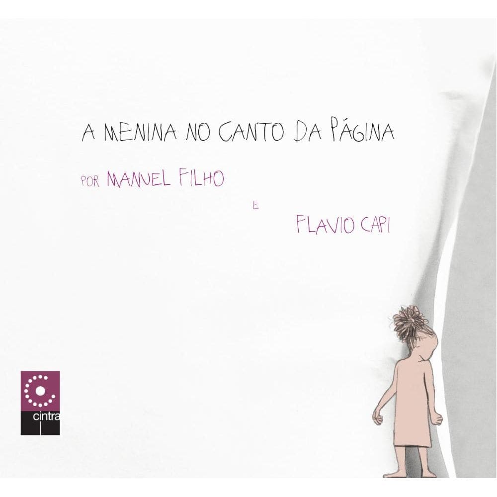 A menina no canto da página