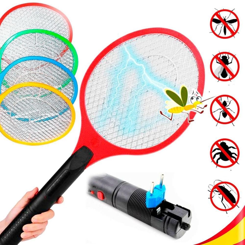 Raquete Elétrica Mata Pernilongo Mosquito Dengue Econômica
