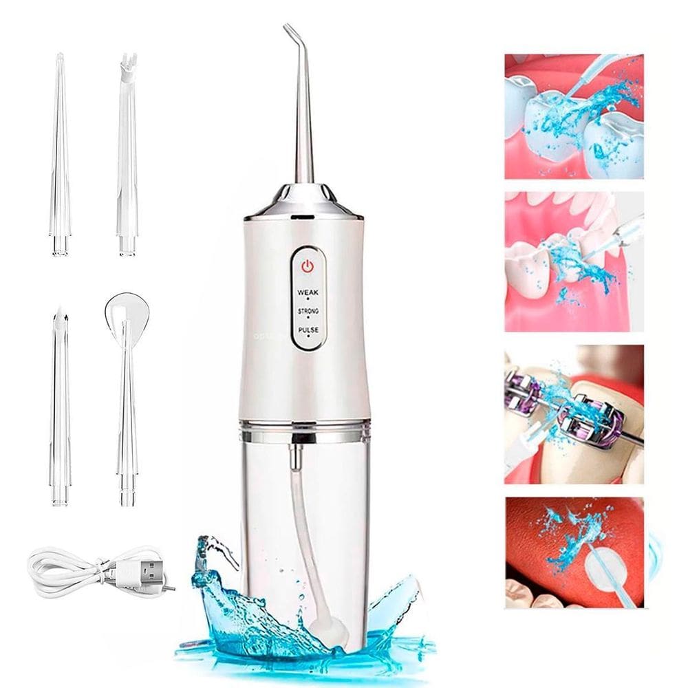 Aparelho Bucal Limpeza Profunda Com Jato Potente De Água