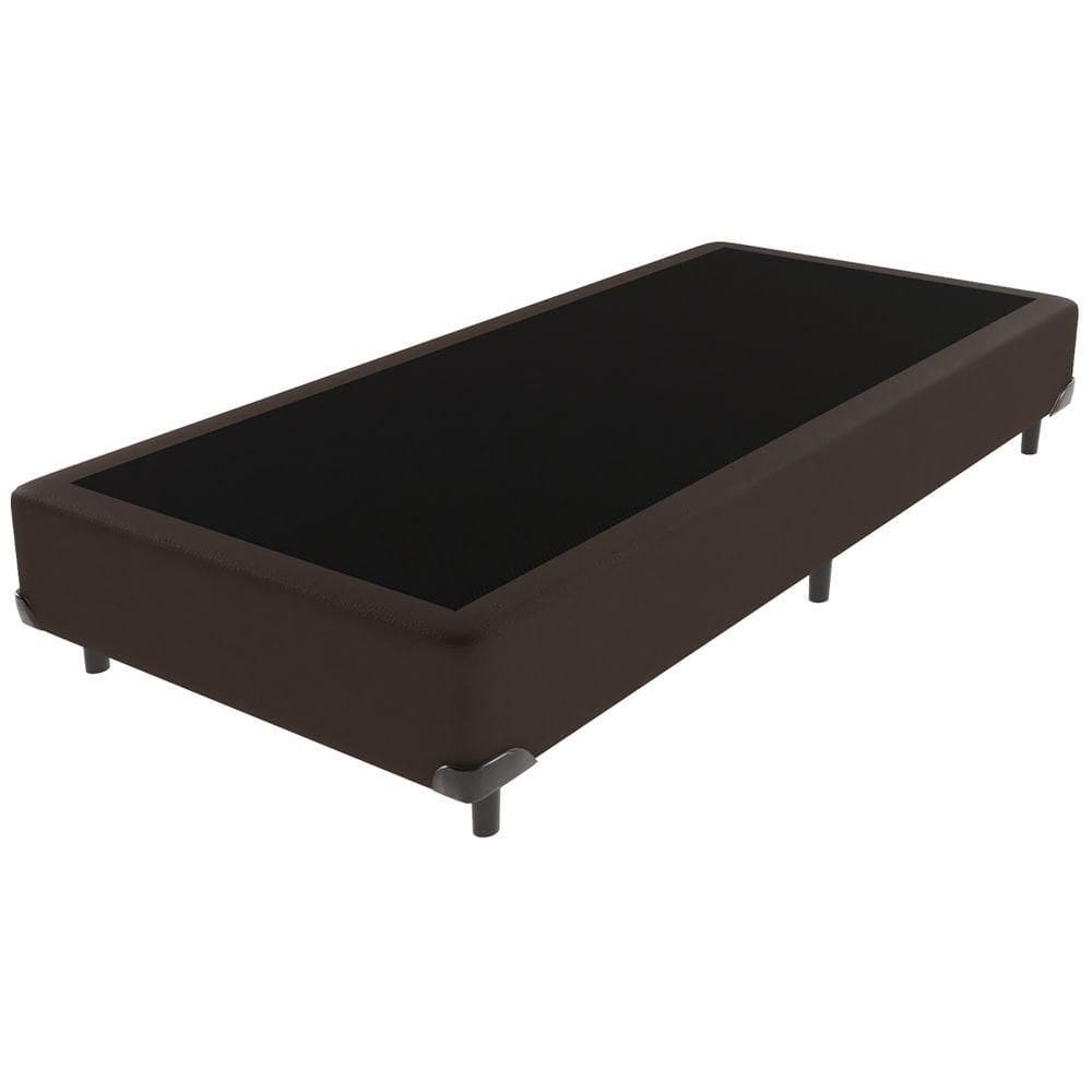 Cama Box Solteirão Marrom V-store 96x203x44