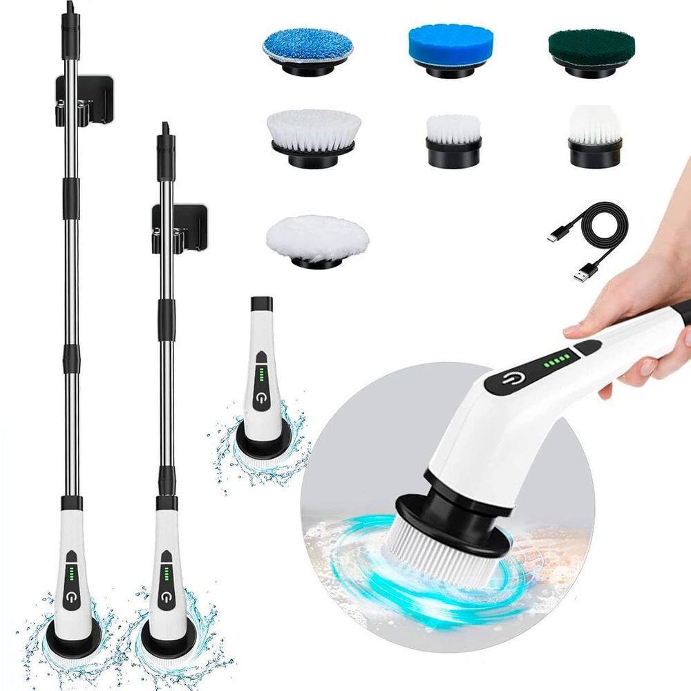 Esfregão Elétrico S/Fio Recarregável 360 Limpeza Completa