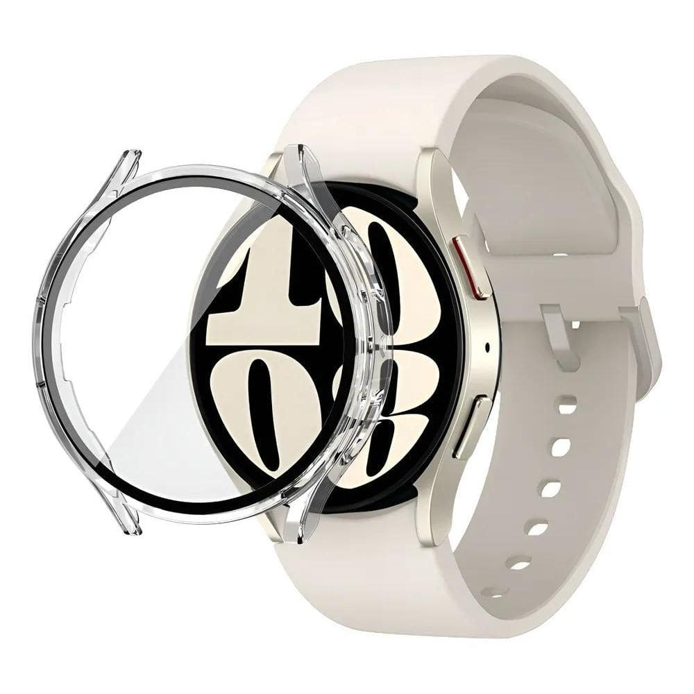 Capa Com Película Para Samsung Galaxy Watch6 44Mm Transparen
