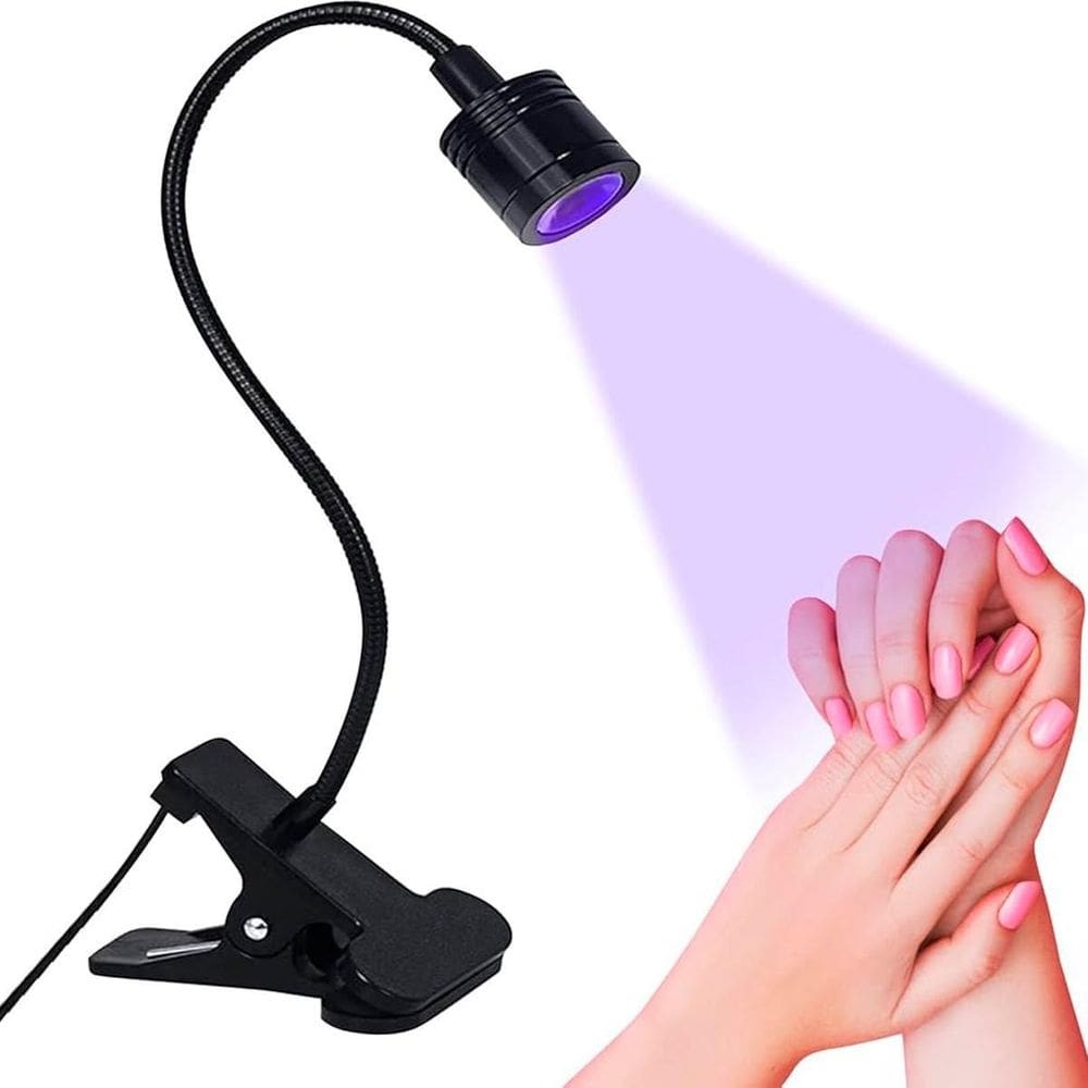 Luminária Led Uv Ajustável Portátil Para Mesa Manicure