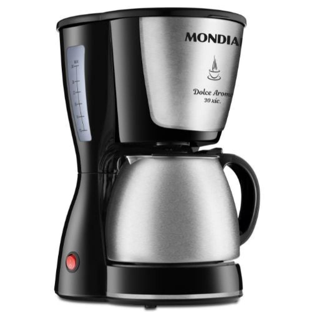 Cafeteira Mondial C37 Jarra Inox 30 Xícaras 800W Preto 220V