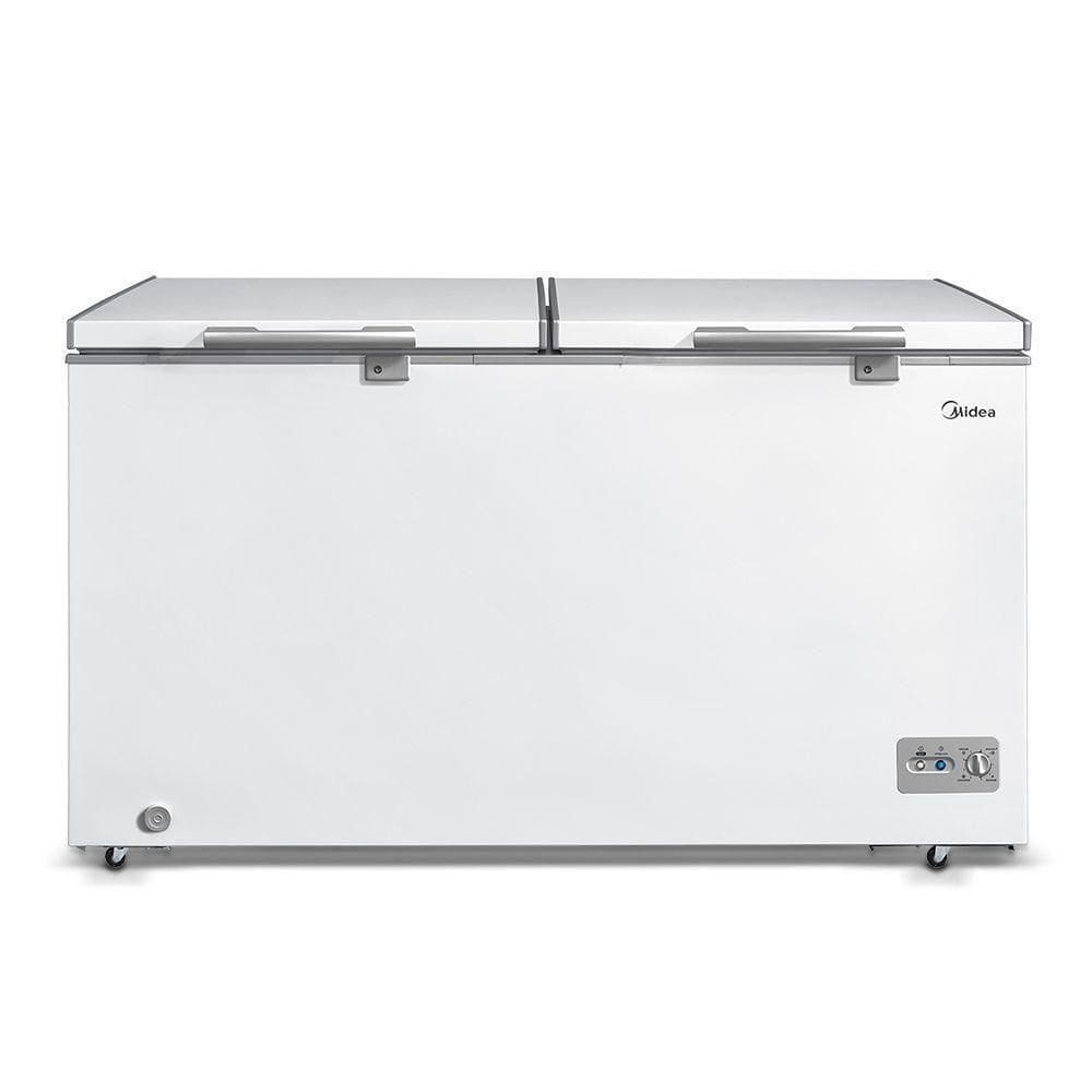 Freezer Horizontal Midea Cycle Defrost 362L 2 Portas MDRC522FZD011 Branco 3 em 1 110V